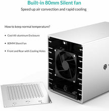 Carica l'immagine nel visualizzatore di Gallery, Yottamaster [80TB &amp; UASP] Alluminio Tipo C 5 Baia Custodia per 5 Bay, C