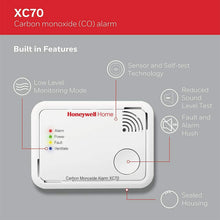 Carica l'immagine nel visualizzatore di Gallery, Rilevatore di monossido di carbonio Honeywell XC70-IT-A, Sicurezza casa