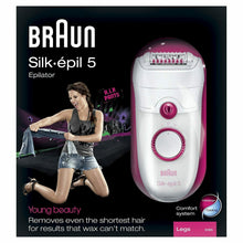Carica l'immagine nel visualizzatore di Gallery, Braun Silk-Epil 5 5185 Power Epilatore Elettrico Con Accessori e Pochette