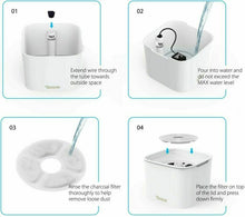 Carica l'immagine nel visualizzatore di Gallery, DADYPET Fontanella per Gatti, Fontana catit, Distributore di Acqua per...