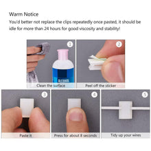 Carica l'immagine nel visualizzatore di Gallery, 100 Pezzi Adesivo Cavo Clip Fascette Stringicavo Gestione Fermacavo, Bianco
