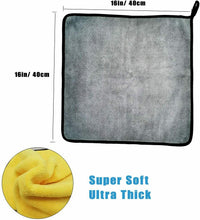 Carica l'immagine nel visualizzatore di Gallery, 4 x Panni in microfibra da 40 cm per pulire lucidare antipolvere, Ufficio e auto