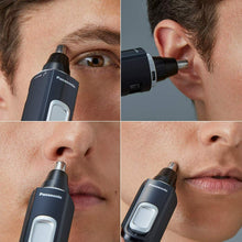 Carica l'immagine nel visualizzatore di Gallery, Regola peli per Viso Barba Orecchie Naso Panasonic ER-GN300K503 a batteria, Nero