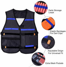 Carica l'immagine nel visualizzatore di Gallery, 2 x Gilet tattico, Gioco con pistole compatibile per accessori Nerf + 80 dardi