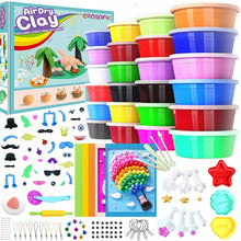 Carica l'immagine nel visualizzatore di Gallery, CROSOFMI Plastilina Bambini Pasta Modellabile Senza Cottura 24 Colori...