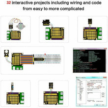Carica l'immagine nel visualizzatore di Gallery, KEYESTUDIO Ultimate Starter Kit con GPIO Expansion Board, 830 Points...