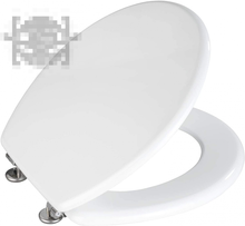 Carica l'immagine nel visualizzatore di Gallery, WENKO Sedile WC Prima bianco - per con cassetta a zaino, MDF, 37 x Bianco