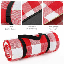Carica l'immagine nel visualizzatore di Gallery, Simpeak 200 x 200cm Coperta da Picnic Impermeabile e 200x200, Rosso Bianco