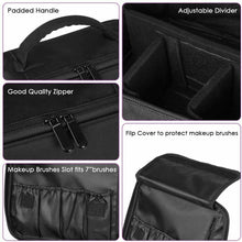 Carica l'immagine nel visualizzatore di Gallery, Trousse da viaggio per trucci da make up, Beauty case regolabile Impermeabile