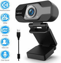 Carica l'immagine nel visualizzatore di Gallery, TedGem Webcam 1080p, PC con Microfono Full HD USB per...