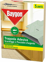 Carica l'immagine nel visualizzatore di Gallery, 5 x Trappola per insetti scarafaggi e pesciolini d'argento, Protezione adesiva