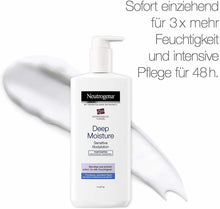 Carica l'immagine nel visualizzatore di Gallery, Neutrogena Deep Moisture lozione per il Corpo, Confezione da (3 X 400 ML)
