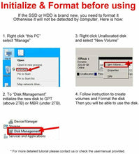 Carica l'immagine nel visualizzatore di Gallery, Adattatore m2 NGFF a USB 3.0, per 2230 2242 2260 2280 SSD Supporta UASP B Key