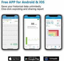 Carica l'immagine nel visualizzatore di Gallery, Wellue Armfit Plus Monitor della Pressione Sanguigna Bluetooth con ECG,...