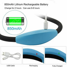Carica l'immagine nel visualizzatore di Gallery, Lampada da lettura a LED a libro con luce USB ricaricabile, vivavoce, 4 Blue