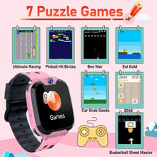 Carica l'immagine nel visualizzatore di Gallery, Smartwatch Telefono per Bambini con Lettore Musicale 1GB SD Card...