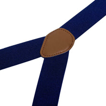 Carica l'immagine nel visualizzatore di Gallery, HBF Bretelle Uomo Eleganti con Papillon Nero 6 Clip Righe Vintage 5