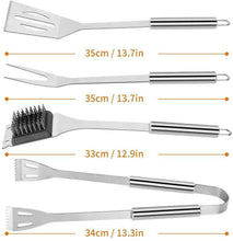 Carica l'immagine nel visualizzatore di Gallery, WisFox Attrezzi per Barbecue Set di Utensili Barbecue,28 PCS in...