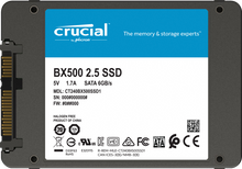 Carica l'immagine nel visualizzatore di Gallery, HARD DISK SSD 2,5" STATO SOLIDO 120GB CRUCIAL BX500 CT120BX500SSD1