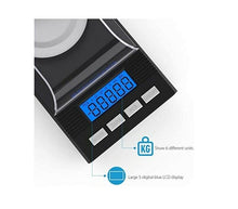 Carica l'immagine nel visualizzatore di Gallery, Bilancia di Precisione leggera digitale con sensibilità da 0.001g, Display LCD