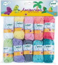 Carica l'immagine nel visualizzatore di Gallery, Set di 10 gomitoli di lana, Cotone, Multicolore, Gründl Amigurumi - 10 pezzi