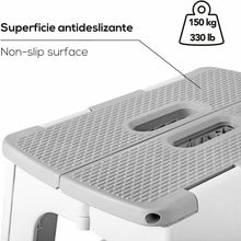 Carica l'immagine nel visualizzatore di Gallery, VIGAR - Sgabello pieghevole compact in plastica 27 cm, Grigio