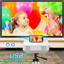 Carica l'immagine nel visualizzatore di Gallery, Proiettore, Mini Proiettore Wifi, Portatile Wireless 5500 Lumen...