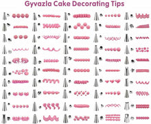 Carica l'immagine nel visualizzatore di Gallery, 50 x Punte in acciaio inox per sac a poche per decorazione torte pasticceria