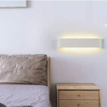 Carica l'immagine nel visualizzatore di Gallery, Lampada LED da Parete da 16 W, Struttura in Alluminio, Luce Bianca Calda
