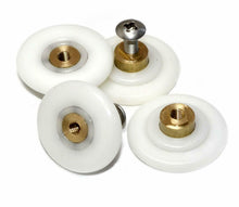 Carica l'immagine nel visualizzatore di Gallery, Rolli Cuscinetti Box Doccia Ricambio Ottone Rullo Runner 26mm Rulli HS041 8 Pz