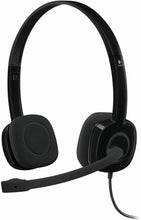 Carica l'immagine nel visualizzatore di Gallery, Cuffie Cablate Stereo con Microfono Girevole Logitech H151 Jack da 3.5 mm, Nero
