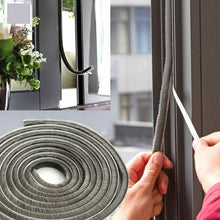 Carica l'immagine nel visualizzatore di Gallery, Striscia autoadesiva con setole in spazzola da 5 mm antipolvere, 5 m x9 mm Porte