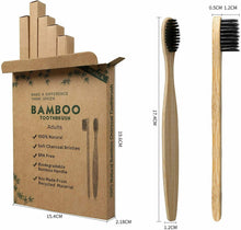 Carica l'immagine nel visualizzatore di Gallery, GeekerChip Spazzolino Bamboo[10 Pezzi],100% Senza BPA Vegan Spazzolini...
