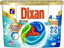Carica l'immagine nel visualizzatore di Gallery, Dixan Discs Detersivo Lavatrice Capsule, per in Capsule...
