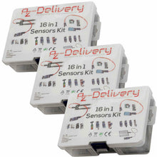 Carica l'immagine nel visualizzatore di Gallery, AZDelivery 3 x Kit 16 in 1 - di accessori per Raspberry Pi/Arduino con...