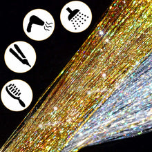 Carica l'immagine nel visualizzatore di Gallery, Kit Fili di Tinsel per Capelli, Estensioni Accessori per...
