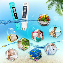 Carica l'immagine nel visualizzatore di Gallery, 2 x Tester di misurazione qualità dell'acqua PH TDS&amp;EC Temperatura, Display LCD