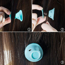 Carica l'immagine nel visualizzatore di Gallery, 40 x Bigodini in silicone morbido per capelli, Hair style, Colorati blu e rosa