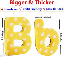 Carica l'immagine nel visualizzatore di Gallery, 140 x Lettere a numeri per bambini magnetici, Magneti per frigo, Apprendimento