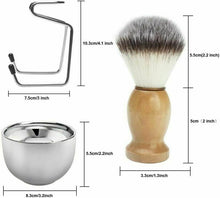 Carica l'immagine nel visualizzatore di Gallery, Wskderliner Set di pennelli da barba Rasatura Kit degli uomini con setole...