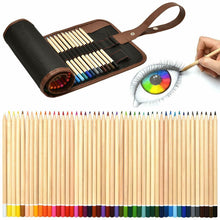 Carica l'immagine nel visualizzatore di Gallery, Set da 49 pezzi di matite da disegno colorate di alta qualità + Astuccio