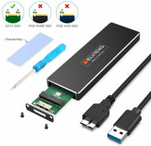 Carica l'immagine nel visualizzatore di Gallery, Adattatore m2 NGFF a USB 3.0, per 2230 2242 2260 2280 SSD Supporta UASP B Key