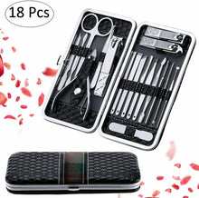 Carica l'immagine nel visualizzatore di Gallery, Set completo per manicure e pedicure, Kit con accessori per unghie + custodia
