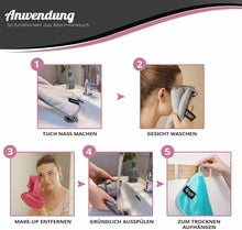 Carica l'immagine nel visualizzatore di Gallery, 4Clean Make Up - Salviette struccanti in microfibra, lavabili, 2 pezzi, rosa.