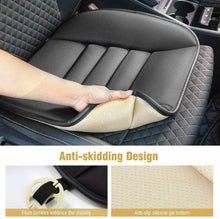 Carica l'immagine nel visualizzatore di Gallery, Cuscino per sedile anteriore auto, Coprisedile universale comodo imbottito, Nero