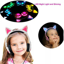 Carica l'immagine nel visualizzatore di Gallery, Limson Cuffie per Bambini con Orecchie di Gatto, Pieghevoli a M, Rosa