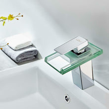 Carica l'immagine nel visualizzatore di Gallery, Auralum Rubinetto Miscelatore Lavabo Monocomando a Cascata con Luce LED...