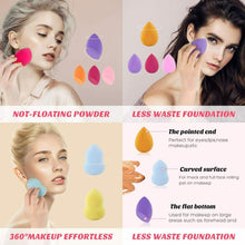 Carica l'immagine nel visualizzatore di Gallery, Spugnette Make up per Fondotinta,Beauty Sponge Blender,Spugnette Trucco...