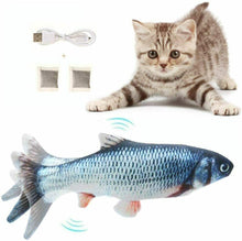 Carica l'immagine nel visualizzatore di Gallery, Flysee Catnip Giocattoli per Gatti, Elettrici Pesci, Nero