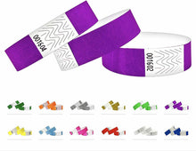 Carica l'immagine nel visualizzatore di Gallery, Braccialetti di identificazione Tyvek 19 mm, 1000 pezzi, 1000 Pack, Violet